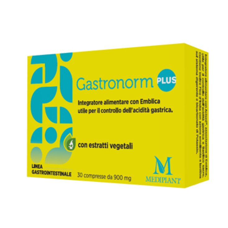 Mediplant Gastronorm Plus Integratore Alimentare Senza Glutine 30 Compresse