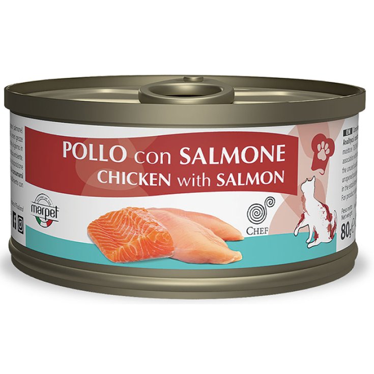 Aequilibriavet Chef Pollo con Salmone - 80GR