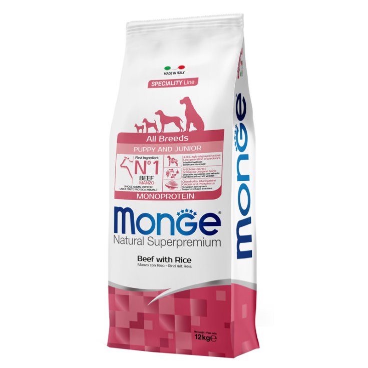 MONGE AB PUPPY MANZO&RISO 12KG