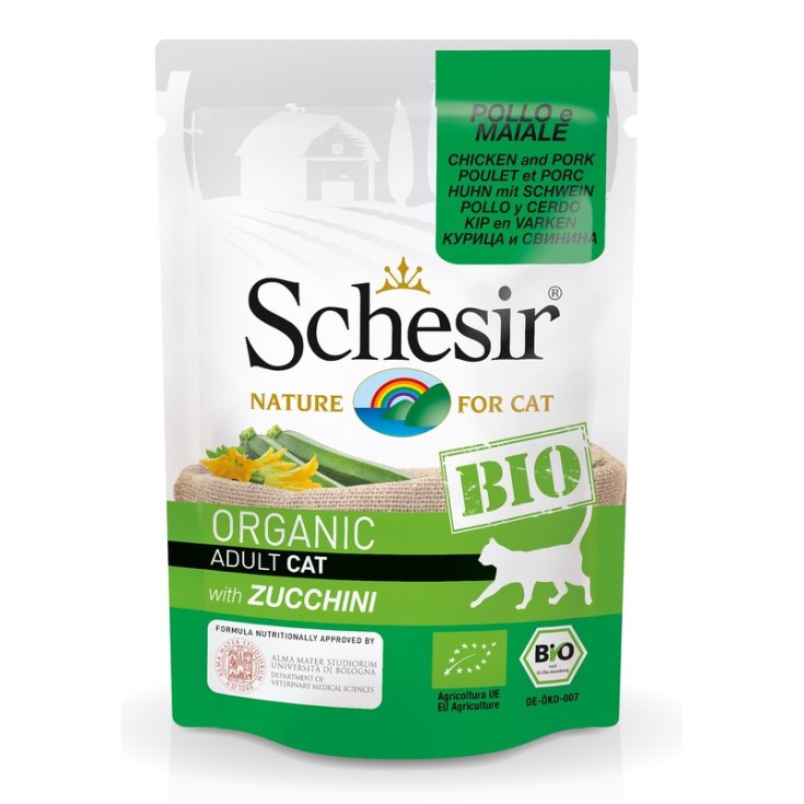 Bio Organic Adult Pollo e Maiale con Zucchine - 85GR