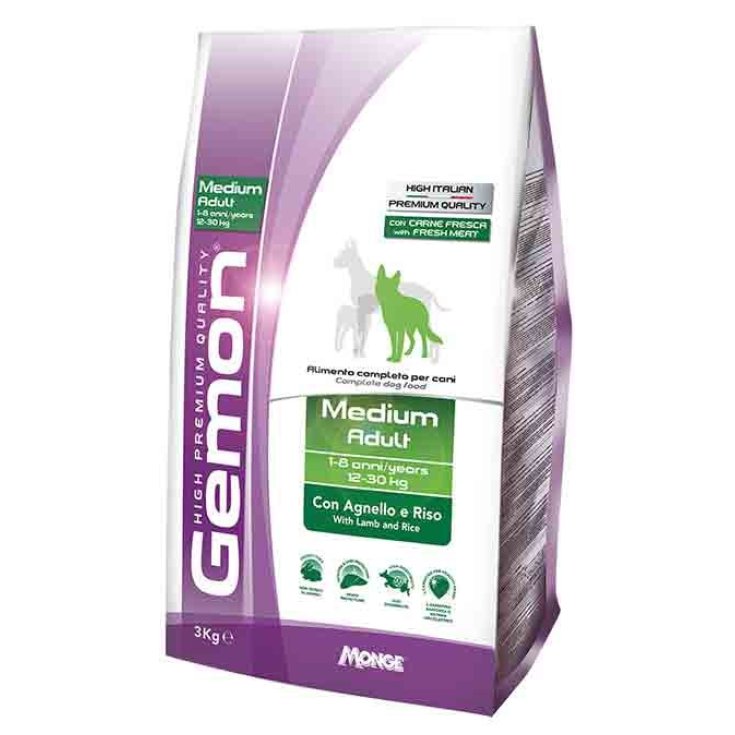 Gemon Dog Medium Adult con Agnello e Riso - 3KG