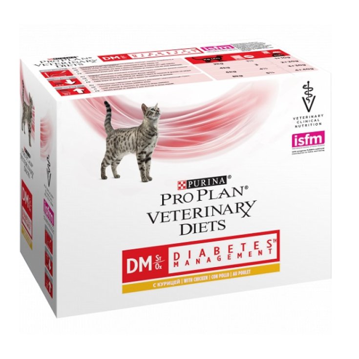 Pro Plan Veterinary Diets Diabetes Management DM St/Ox - 85Gr X 10 Bustine Pollo