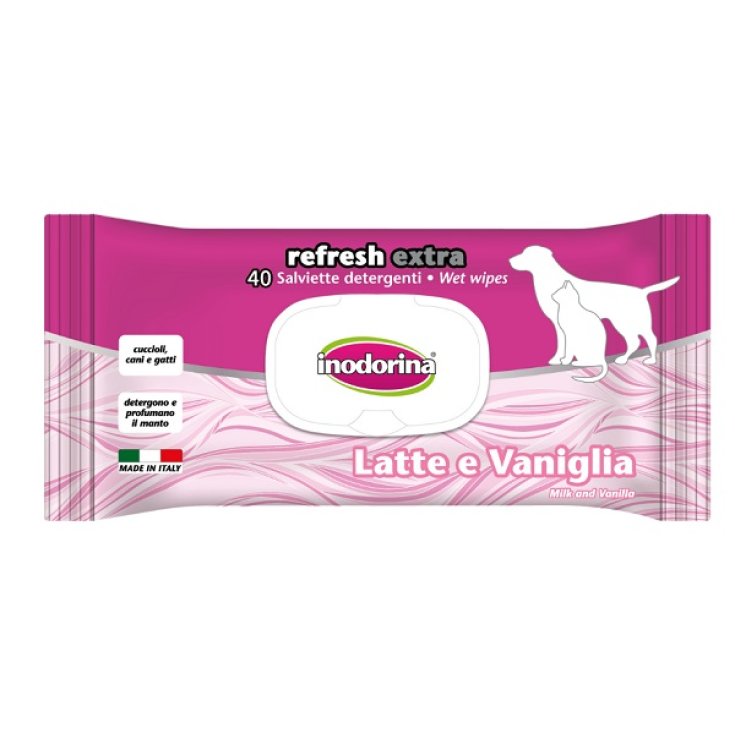Salviette Refresh Extra con Latte, Vaniglia e Olio di Argan - Salviette