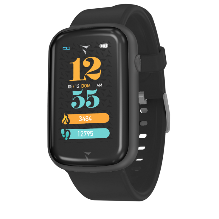 Steps Total Black Smartwatch