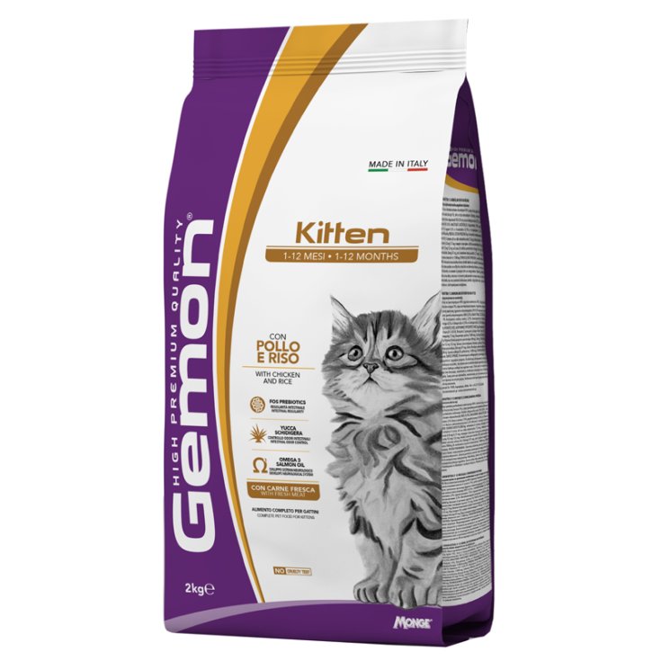 GEMON KITTEN POLLO RISO 2KG