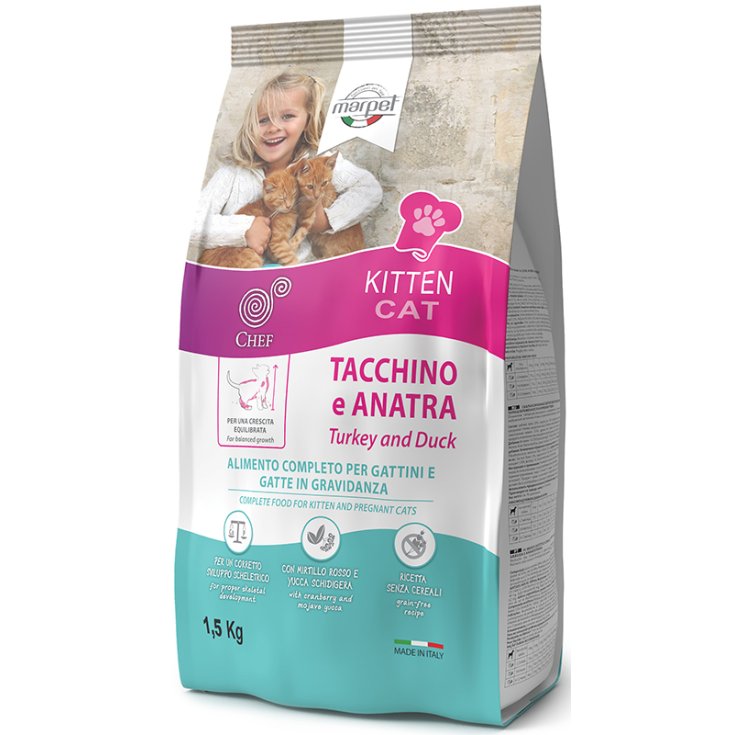 Chef Grain Free Kitten 1.5kg Tacchino e Anatra