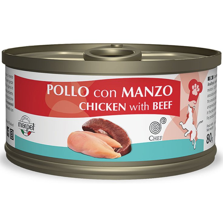 Aequilibriavet Chef Pollo con Manzo - 80GR
