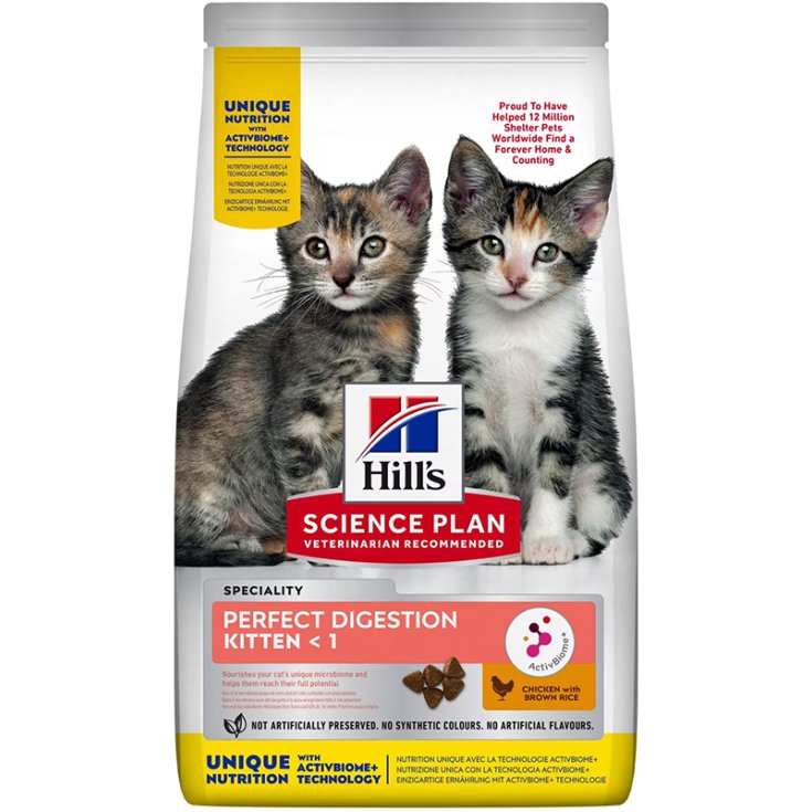 Science Plan Perfect Digestion Kitten < 1 con Pollo e Riso Integrale - 1,50KG