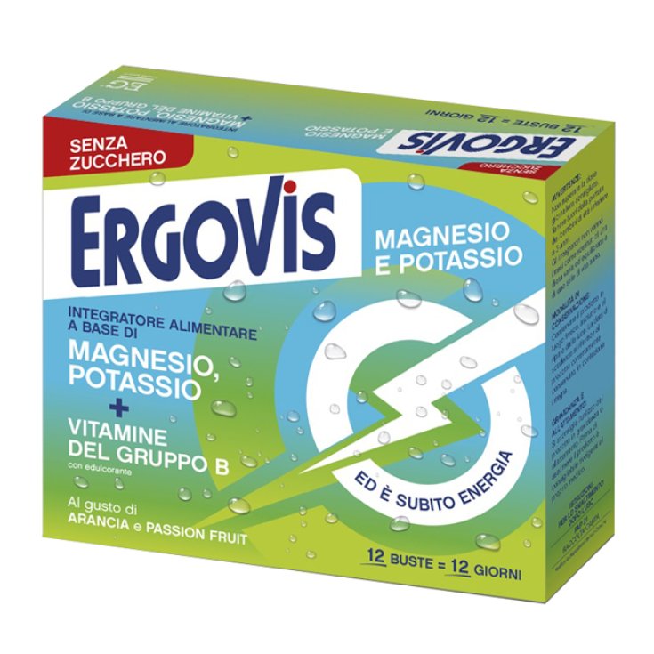 Ergovis Magnesio Potassio + Vit.B Senza Zucchero 12 Bustine