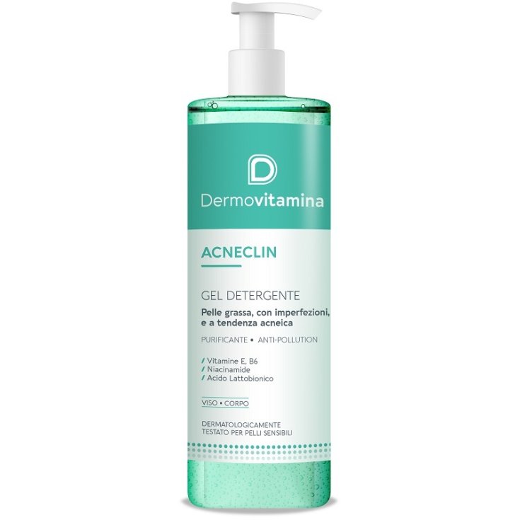 Gel Detergente Acneclin Dermovitamina 400ml