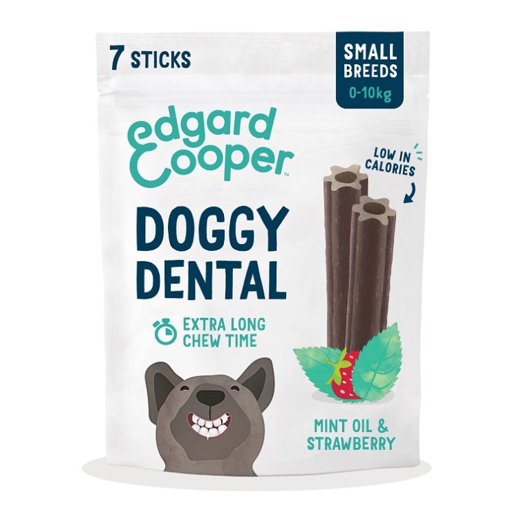 E&C DOG DENTAL STRAWBER/MINT S