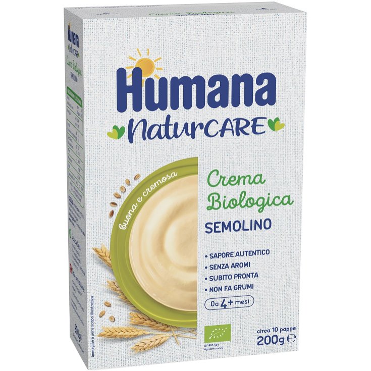 Crema&nbsp;Biologica Semolino&nbsp;Humana Naturcare 200g