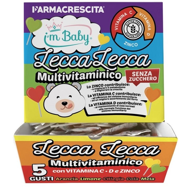 Espositore Lecca Lecca Multivitaminico i'm Baby 200 Pezzi Espositore Lecca Lecca Multivitaminico i'm Baby 200 Pezzi