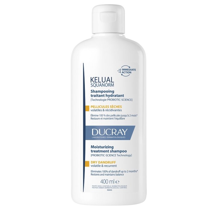 Ducray Kelual Squanorm Shampoo Trattante Idratante Forfora Secca 400ml