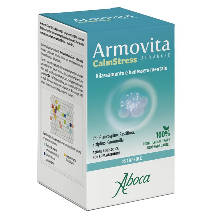 Aboca Armovita CalmStress Advanced Integratore per Rilassamento - 45 Capsule