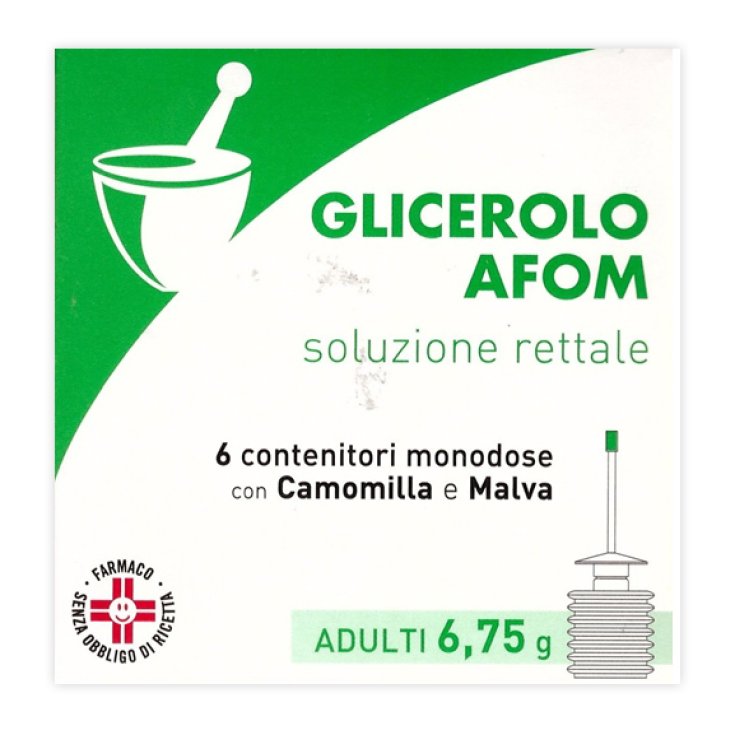Glicerolo AFOM Adulti 6,75g Soluzione Rettale 6 Microclismi