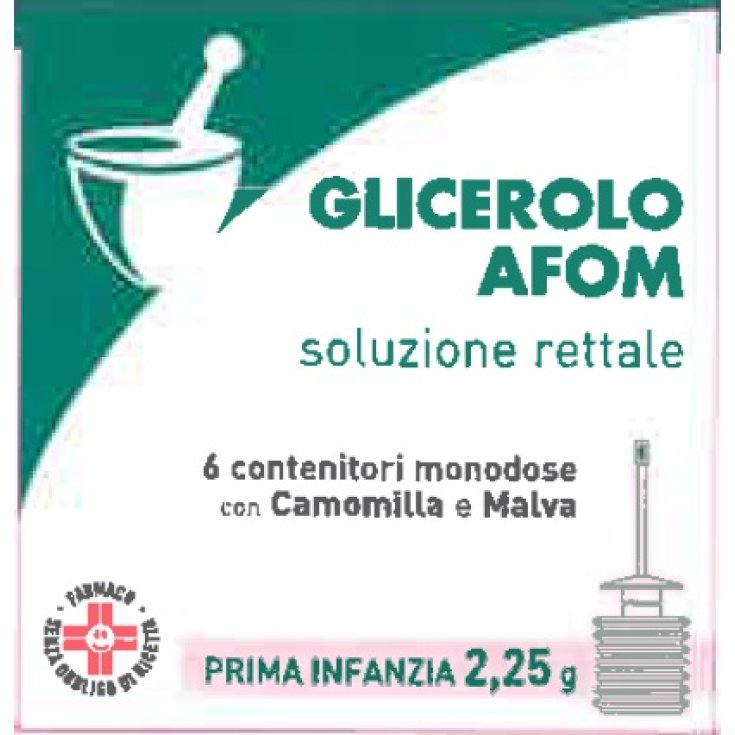 Glicerolo AFOM Prima Infanzia 2,25g Soluzione Rettale 6 Microclismi