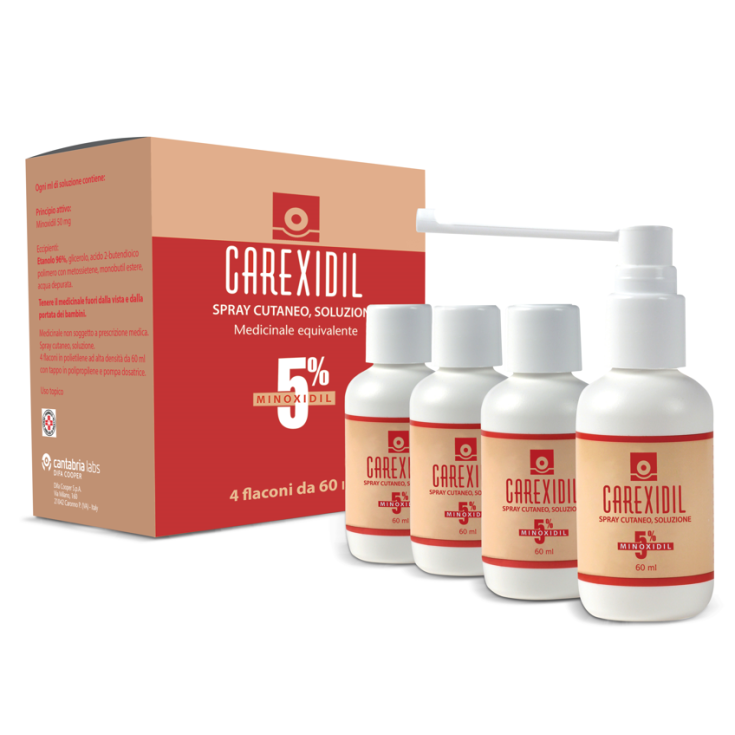 Carexidil 5% Soluzione Cutanea 4x60ml