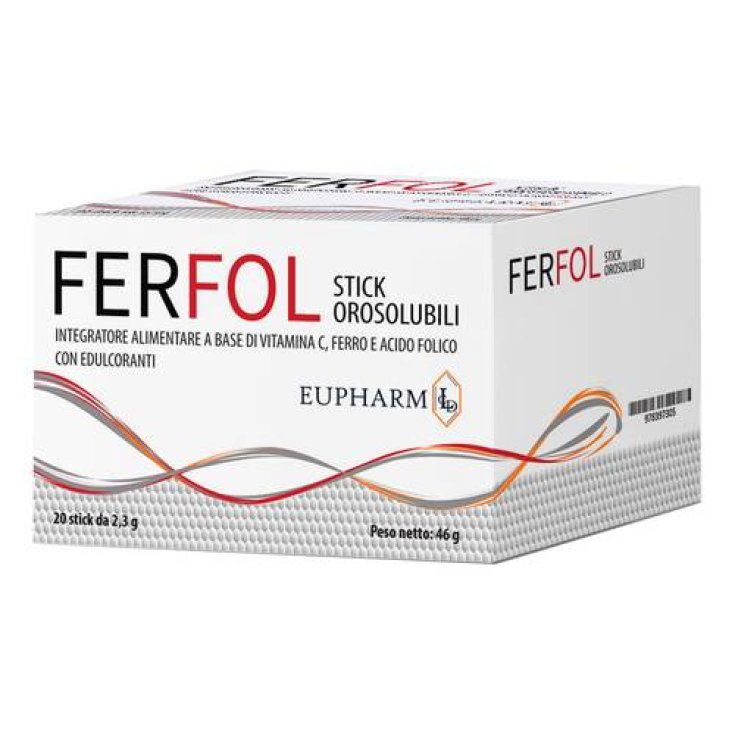 Ferfol Eupharm 20 Stick Orosolubili Da 2,3g