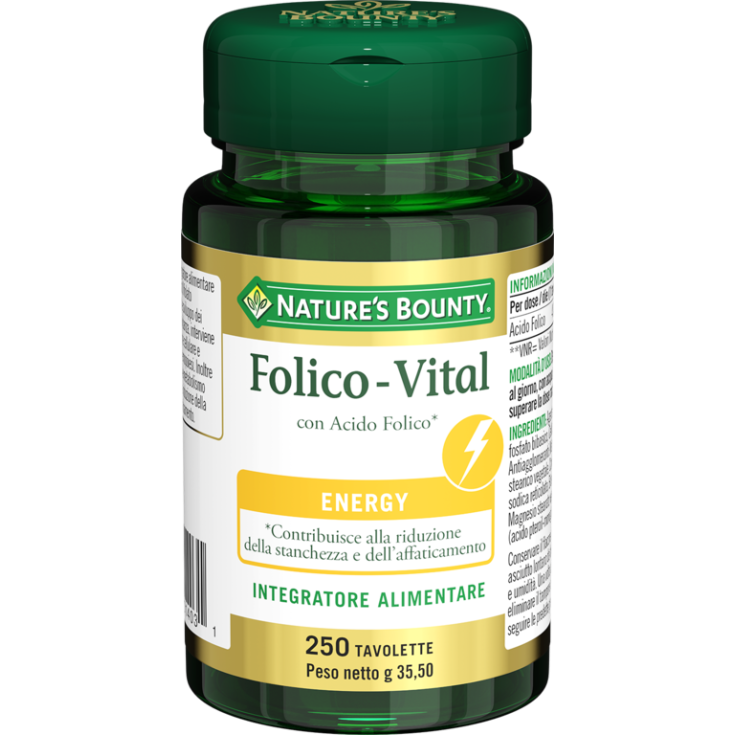 Folico-Vital Nature's Bounty 250 Tablets