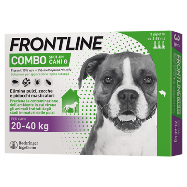 Frontline Combo Spot-On Cani Grandi Boehringer Ingelheim 3 Pipette 2,68ml