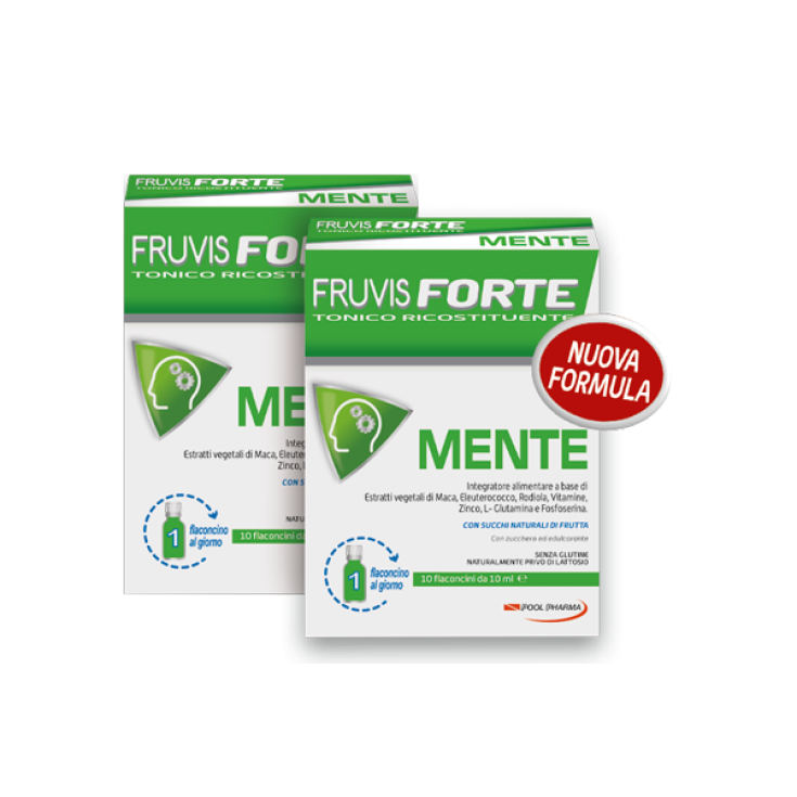 Fruvis Forte Mente Pool Pharma Nuova Formula 10 Flaconcini 10ml