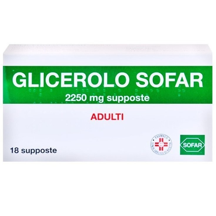 Glicerolo 2250mg Adulti Sofar 18 Supposte
