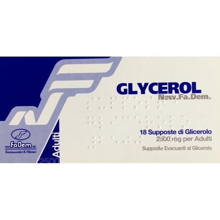 FaDem Glycerol Supposte Di Glicerina Per Adulti 18 Pezzi