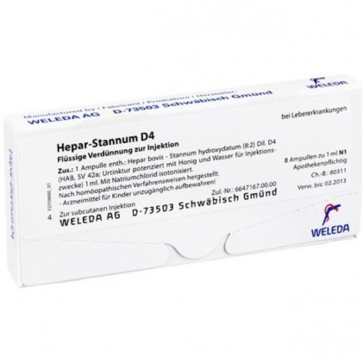 Hepar-stannum D4 Weleda 8 Fiale Da 1ml