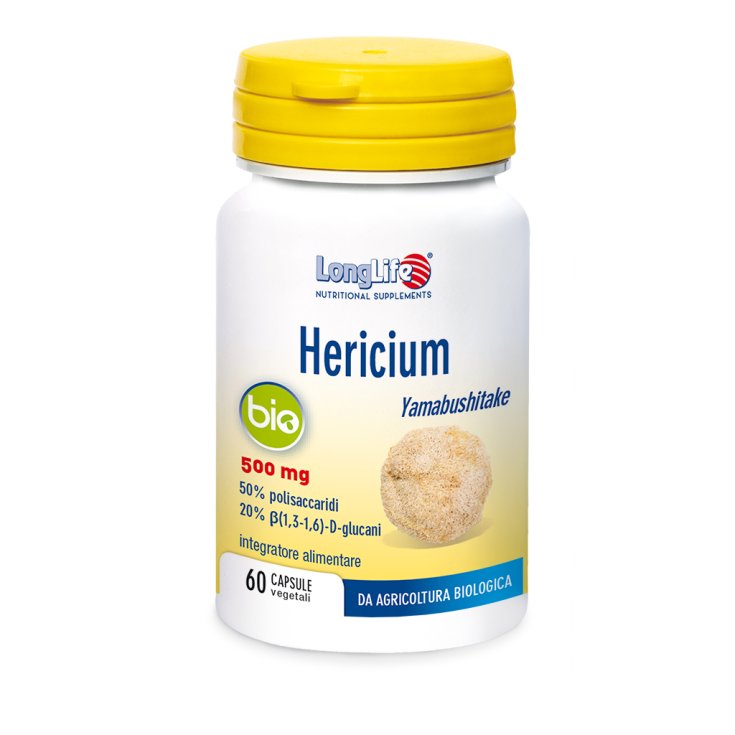 Hericium Bio 500mg LongLife 60 Capsule Vegetali