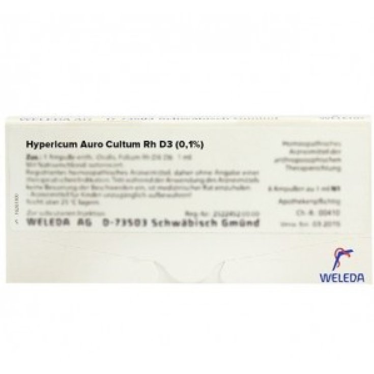 Hypericum Auro C Rh D2 Weleda 8 Fiale Da 1ml