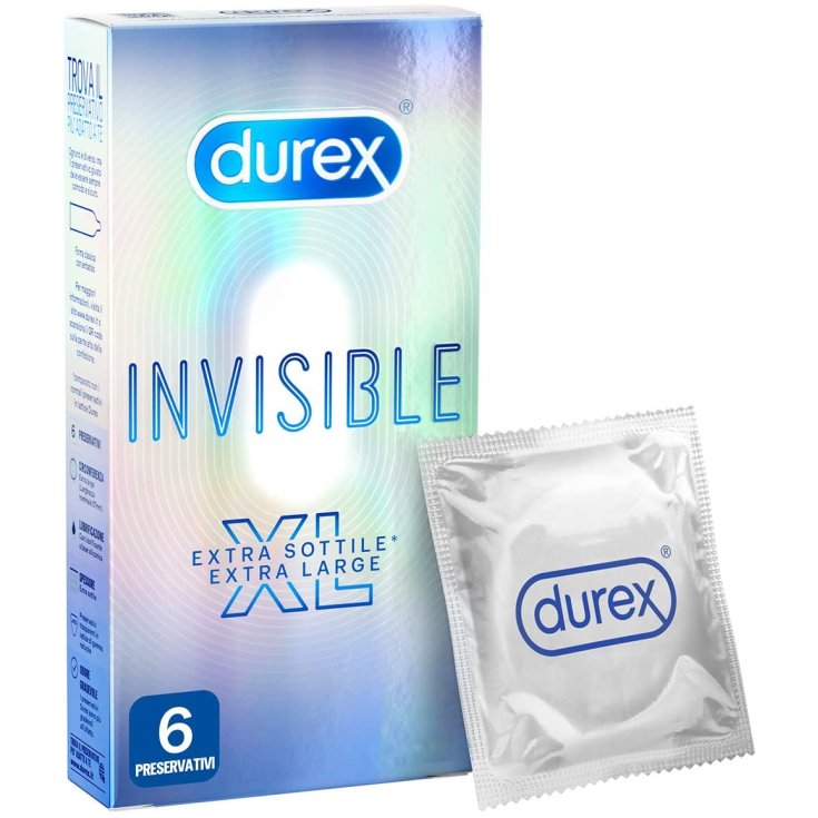 Invisible Xl Durex 6 Preservativi