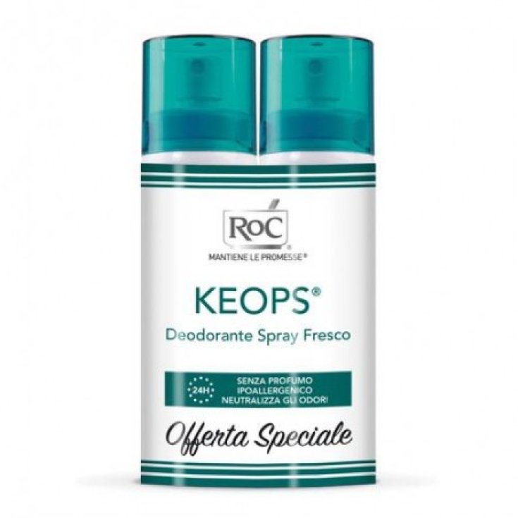 KEOPS Deodorante Spray Fresco RoC 2X100ml