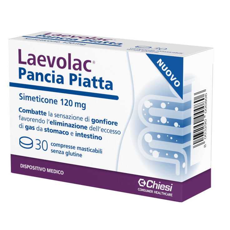 Laevolac Pancia Piatta Chiesi 30 Compresse Masticabili