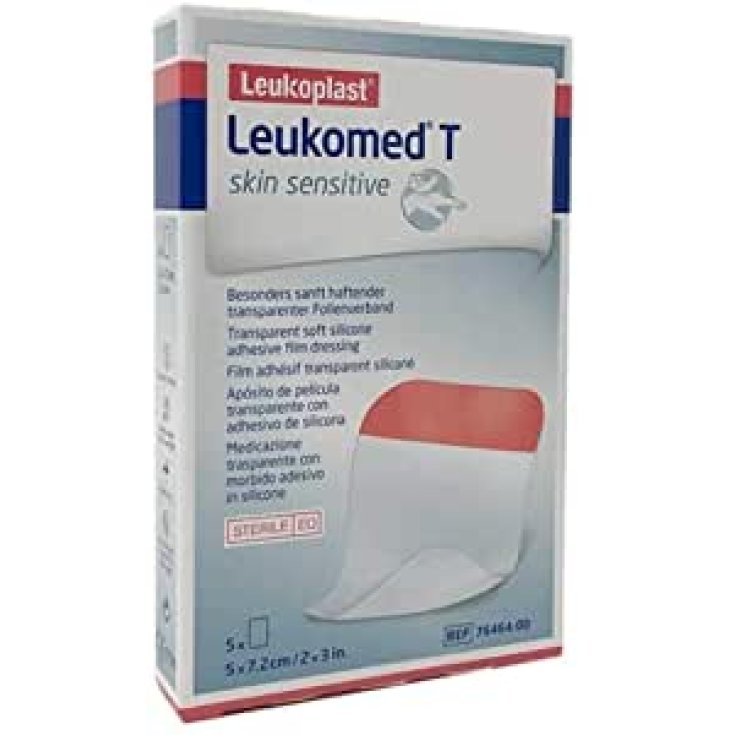 Leukomed T Skin Sensitive Leukoplast 5 Cerotti 7,2X5cm