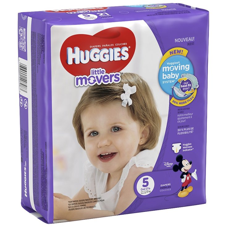Little Movers Diaper Pants Huggies® Pannolini 14 Pannolini Taglia 5