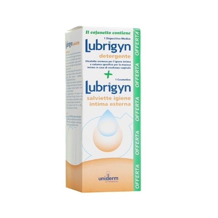 Lubrigyn Cofanetto Detergente + Salviette Igiene Intima UNIDERM