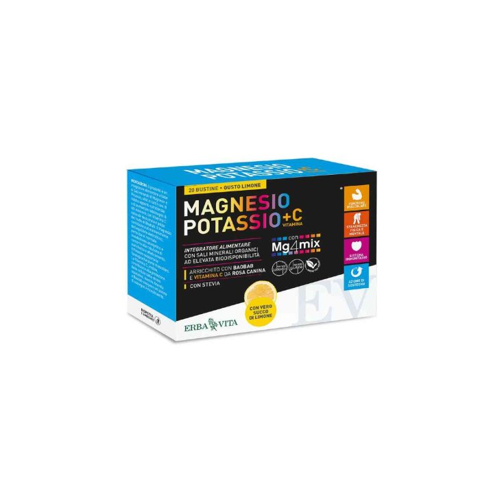 Magnesio e Potassio + C Erba Vita 20 Bustine