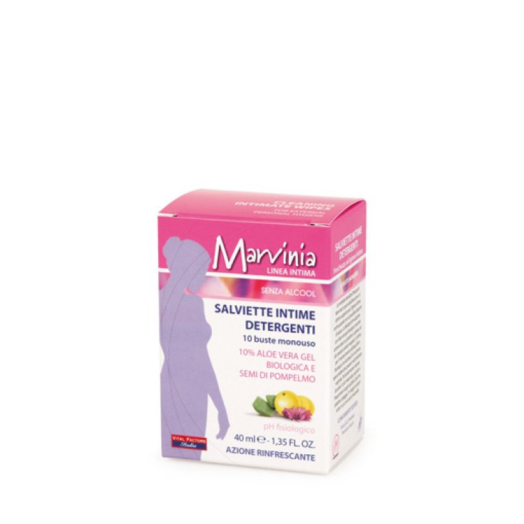 Marvinia Salviette Intime Detergenti Vital Factors Italia 10 Buste Monouso