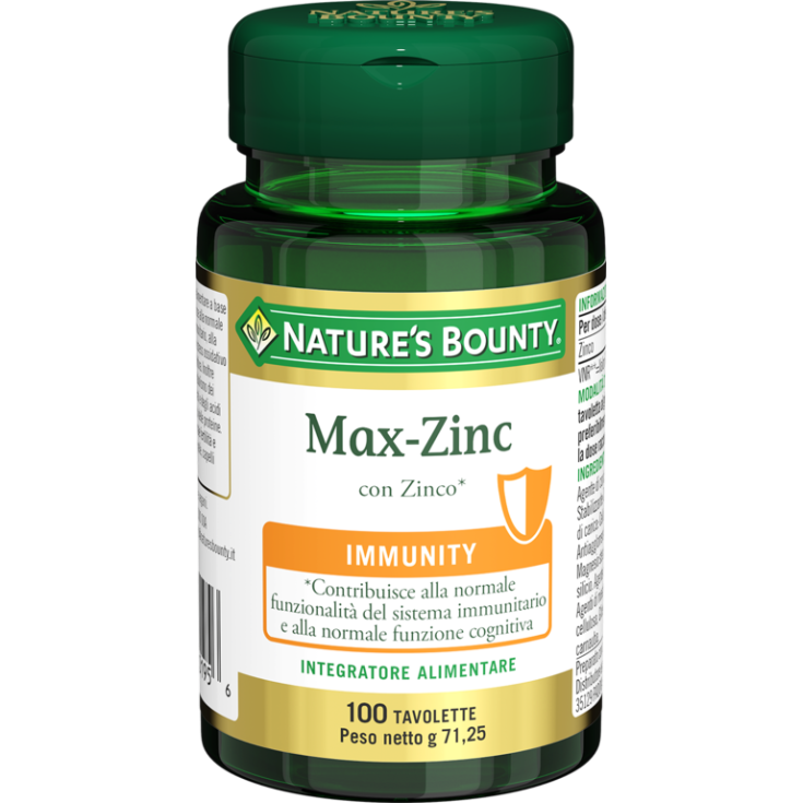 Max-Zinc Nature'S Bounty 100 Tavolette 