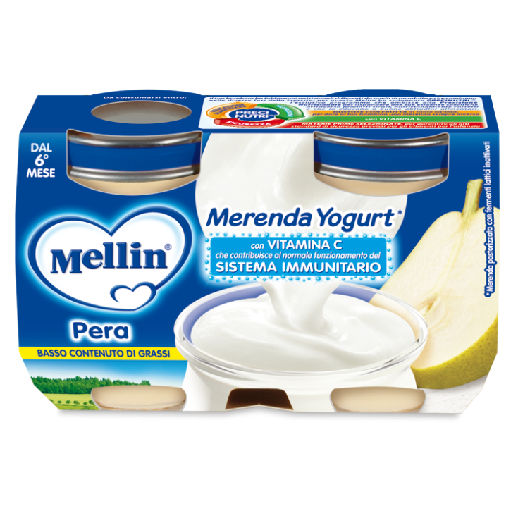 Merenda Yogurt Mellin Pera 2x120g