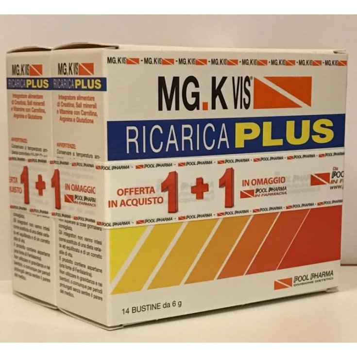 MG.K Vis® Ricarica Plus Pool Pharma 14+14 Bustine