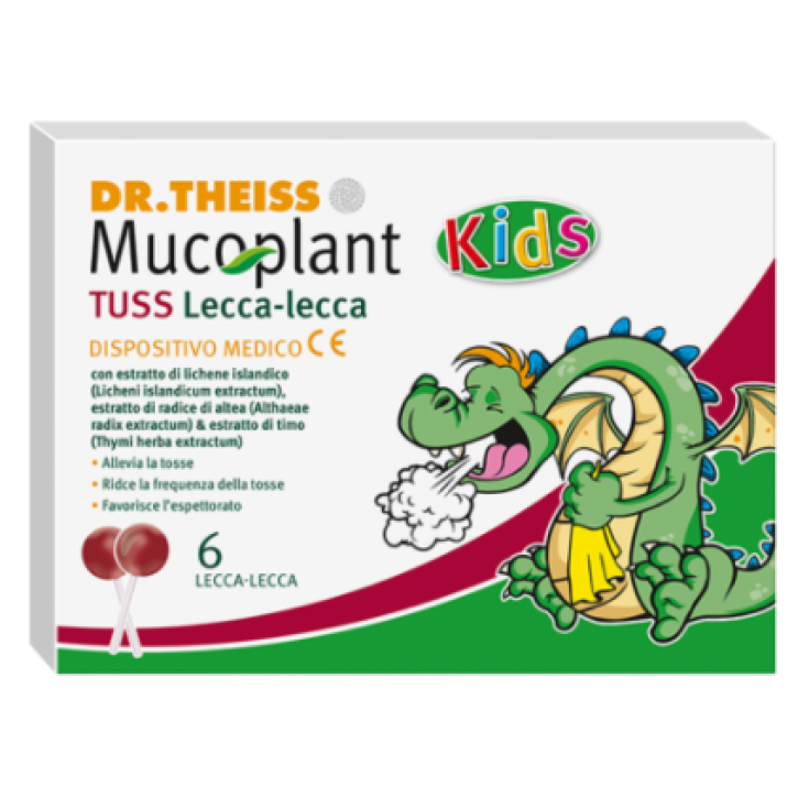 Mucoplant Kids Tuss Lecca-Lecca Dr. Theiss 6 Pezzi