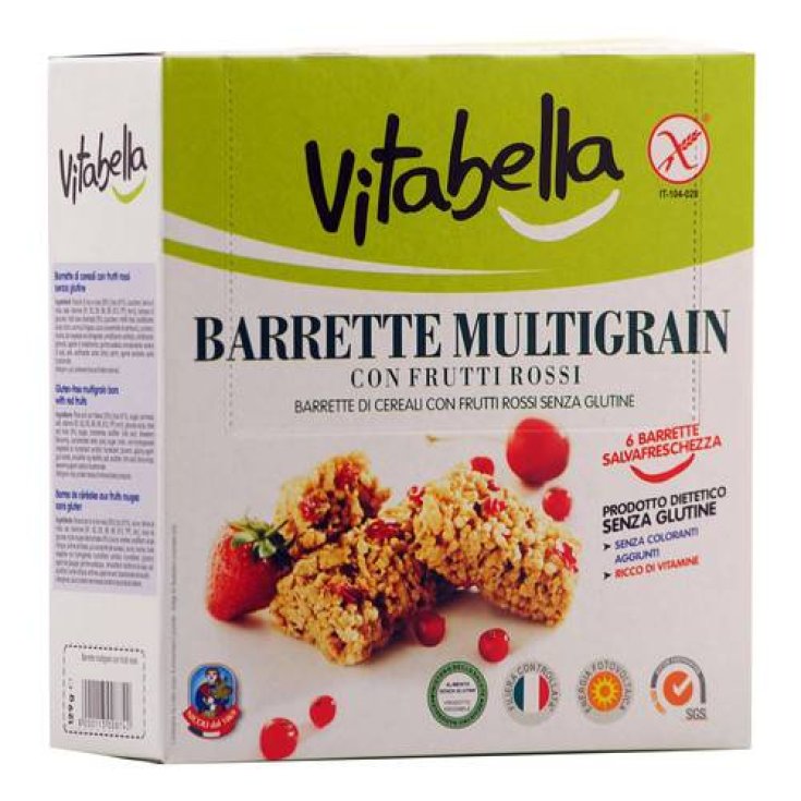 Multigrain Barrette Frutti Rossi Vitabella 6x21,5g	