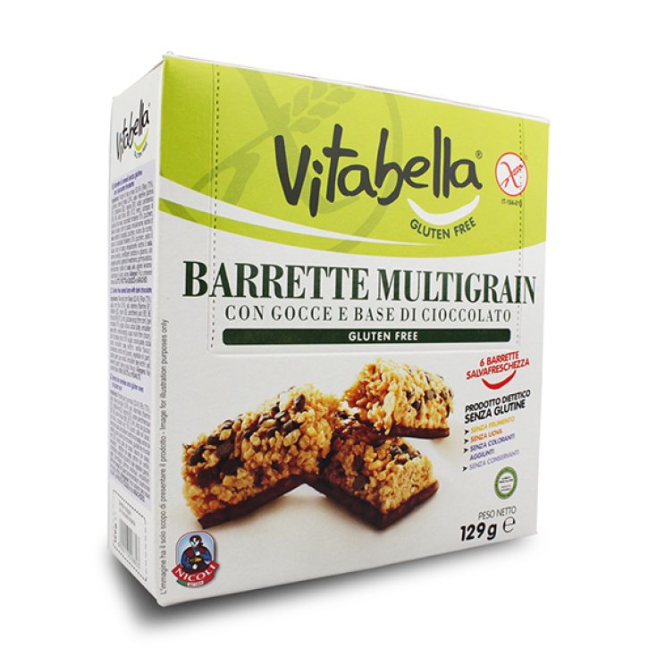 Multigrain Barrette Gocce E Base Cioccolato Vitabella 6x21,5g