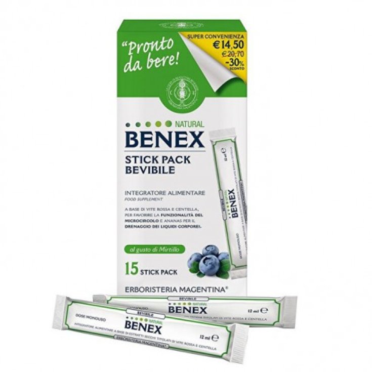 Natural Benex Erboristeria Magentina 15 Stick Pack