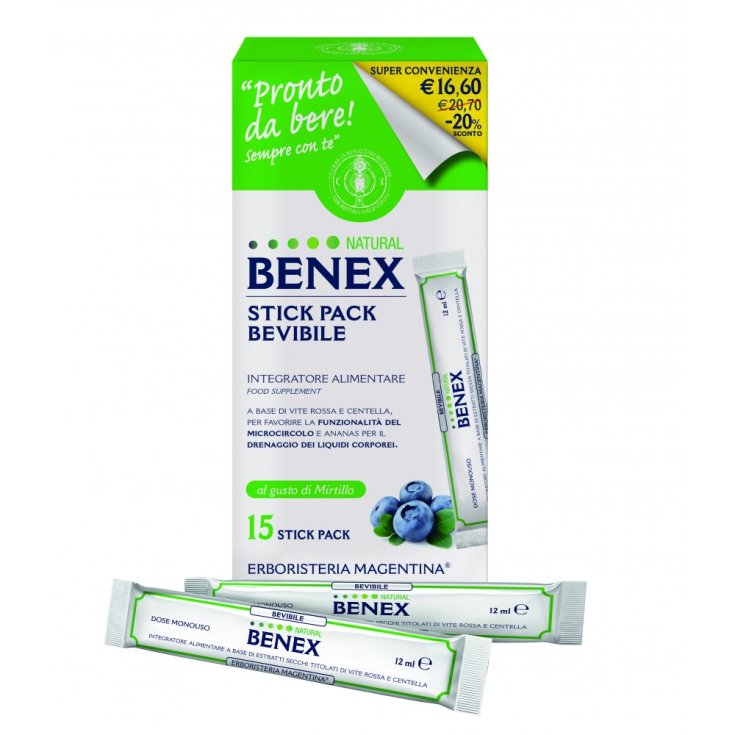 Natural Benex Erboristeria Magentina 15 StickPack