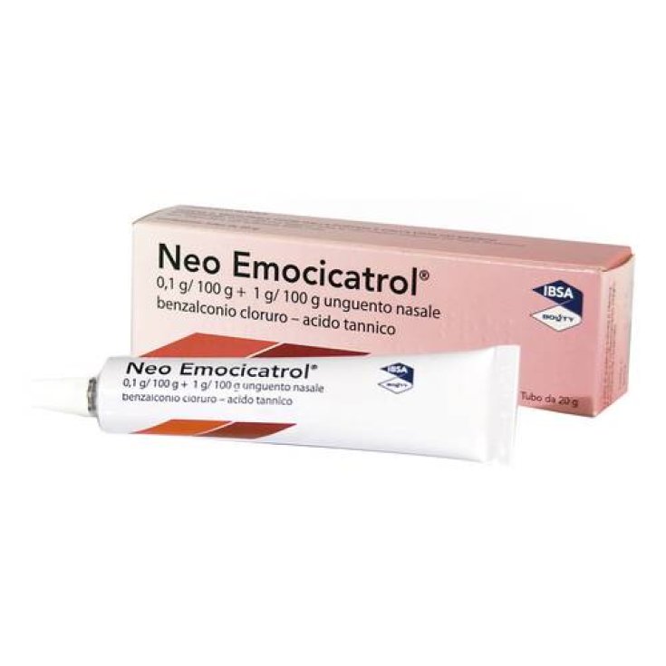 Neo Emocicatrol 0,1g/100g + 1g/100g Unguento Nasale IBSA 20g