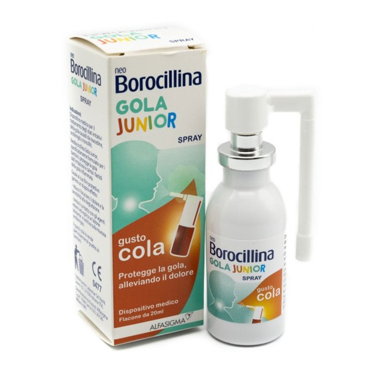 NeoBorocillina Gola Junior Alfasigma Spray 20ml Cola