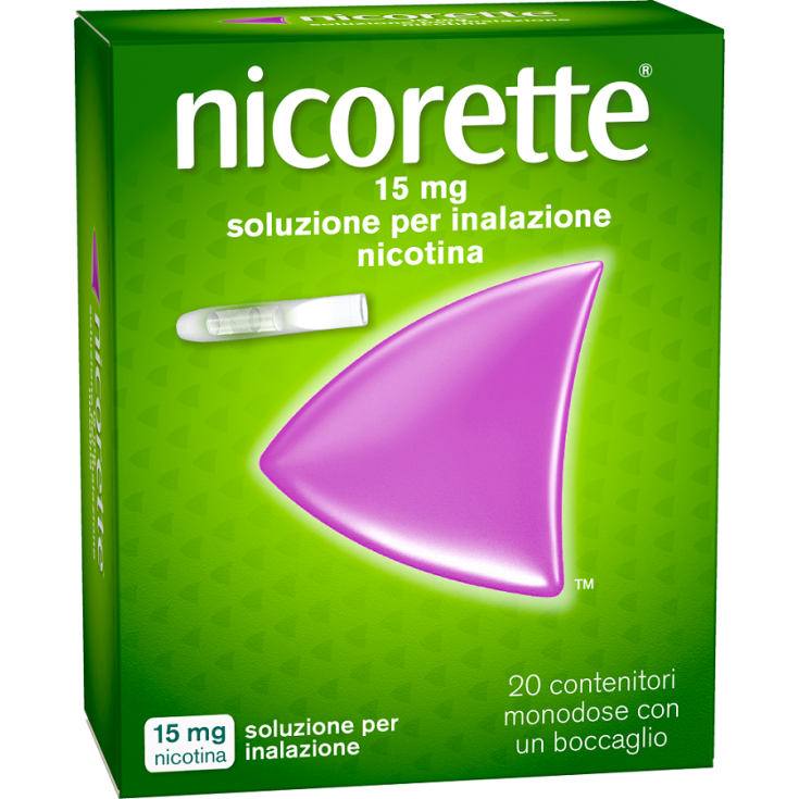nicorette® 15mg Soluzione Per Inalazione 20 Monodose Con Un Boccaglio